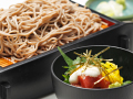 ミニマグロの山かけ丼とせいろそば or うどん